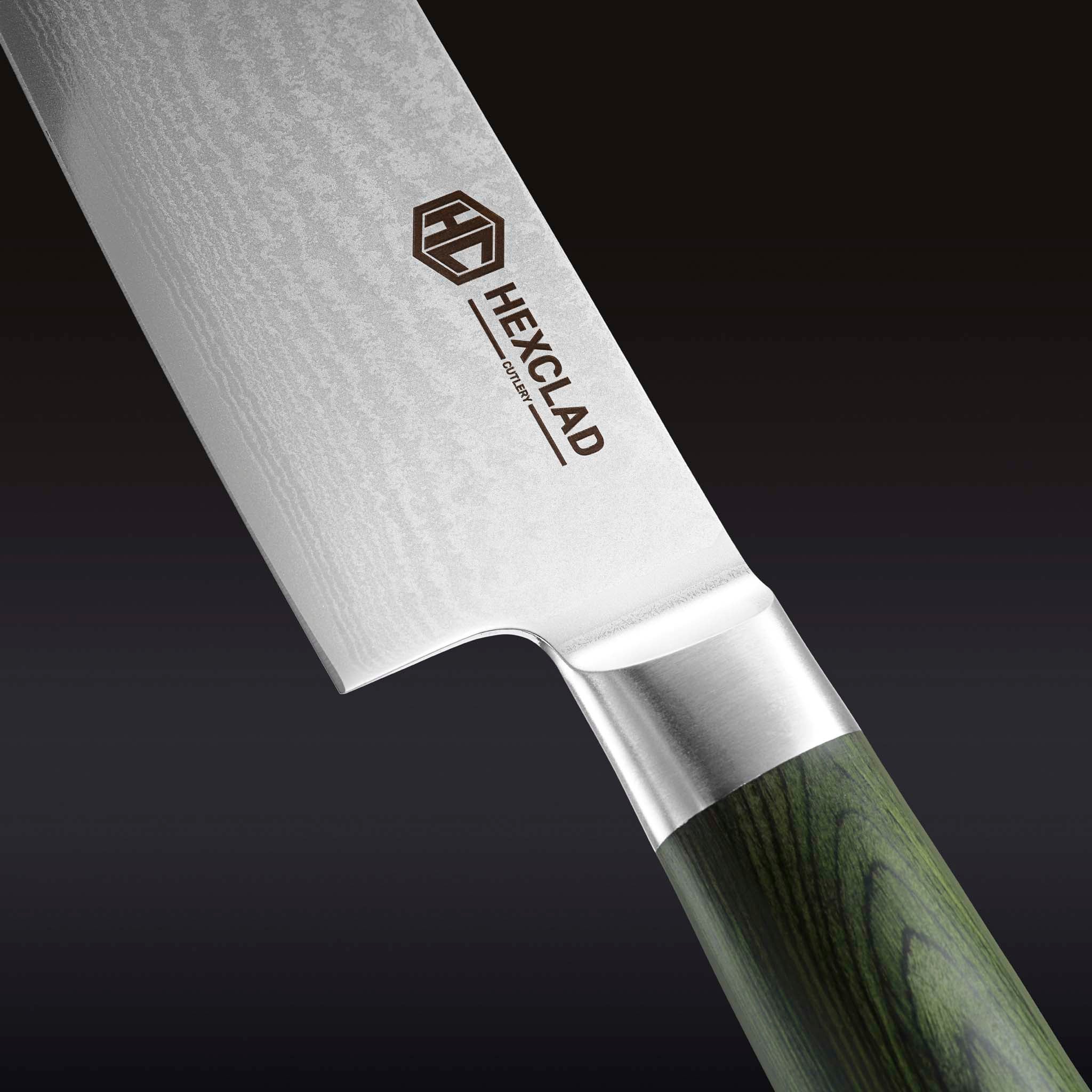 Damascus Steel Chef's Knife, 8" • HexClad