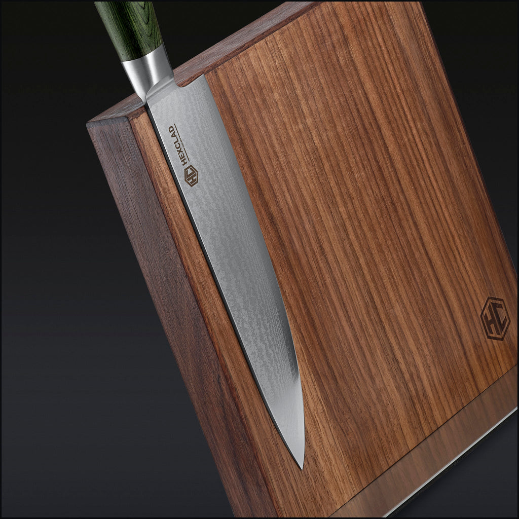 Damascus Steel Knife Set, 7-pc (Green) • HexClad
