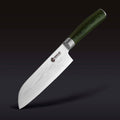 Damascus Steel Santoku Knife, 7" • HexClad
