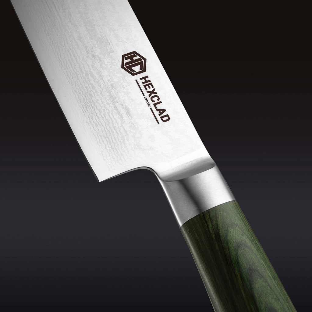 Damascus Steel Santoku Knife, 7" • HexClad