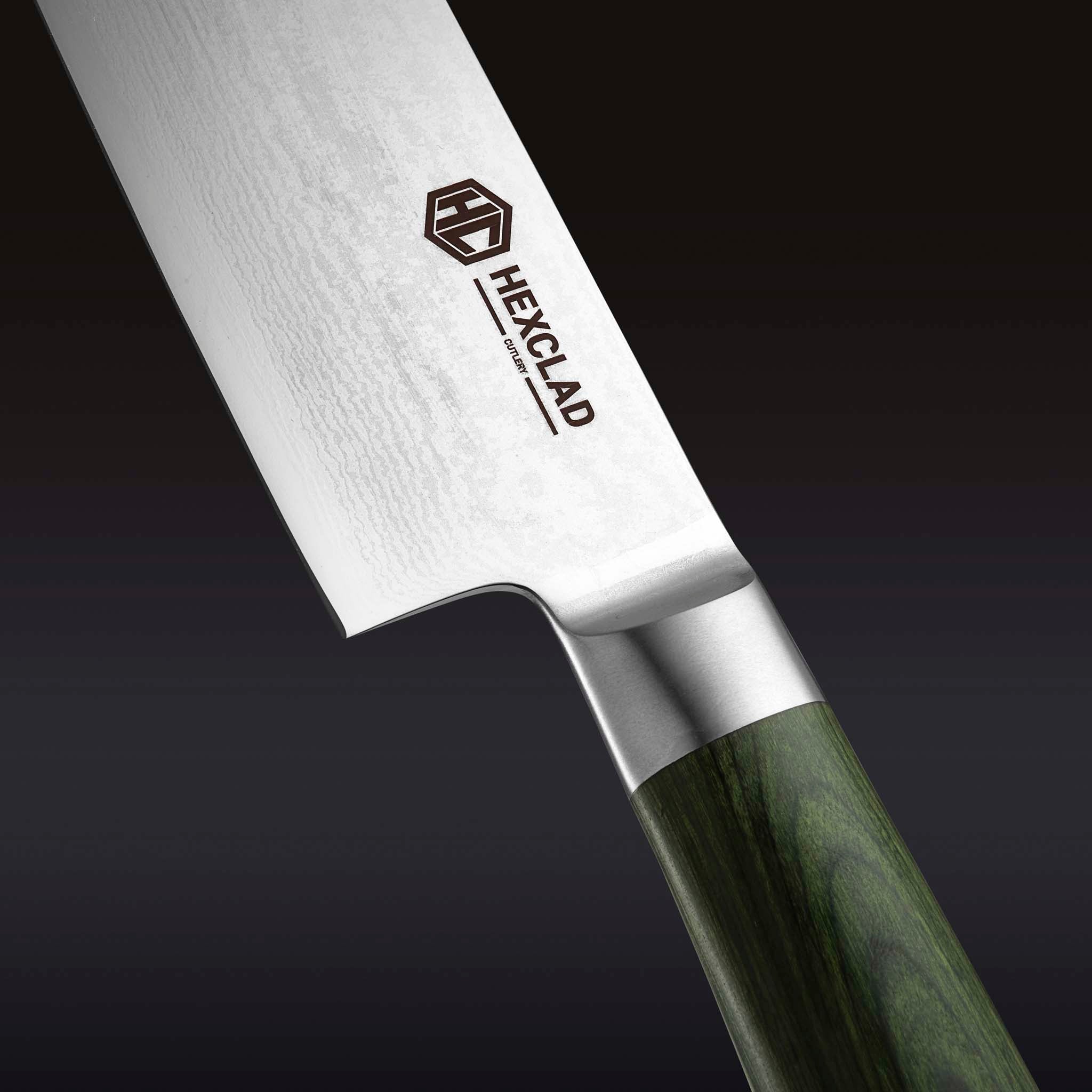 Damascus Steel Santoku Knife, 7" • HexClad
