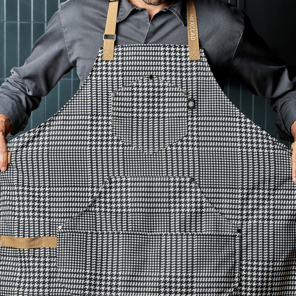 Eco Modern Apron (Houndstooth-Onyx) • HexClad
