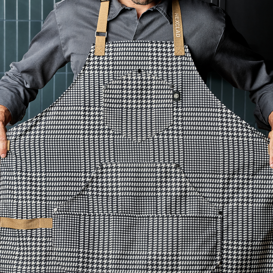 Eco Modern Apron (Houndstooth-Onyx) • HexClad