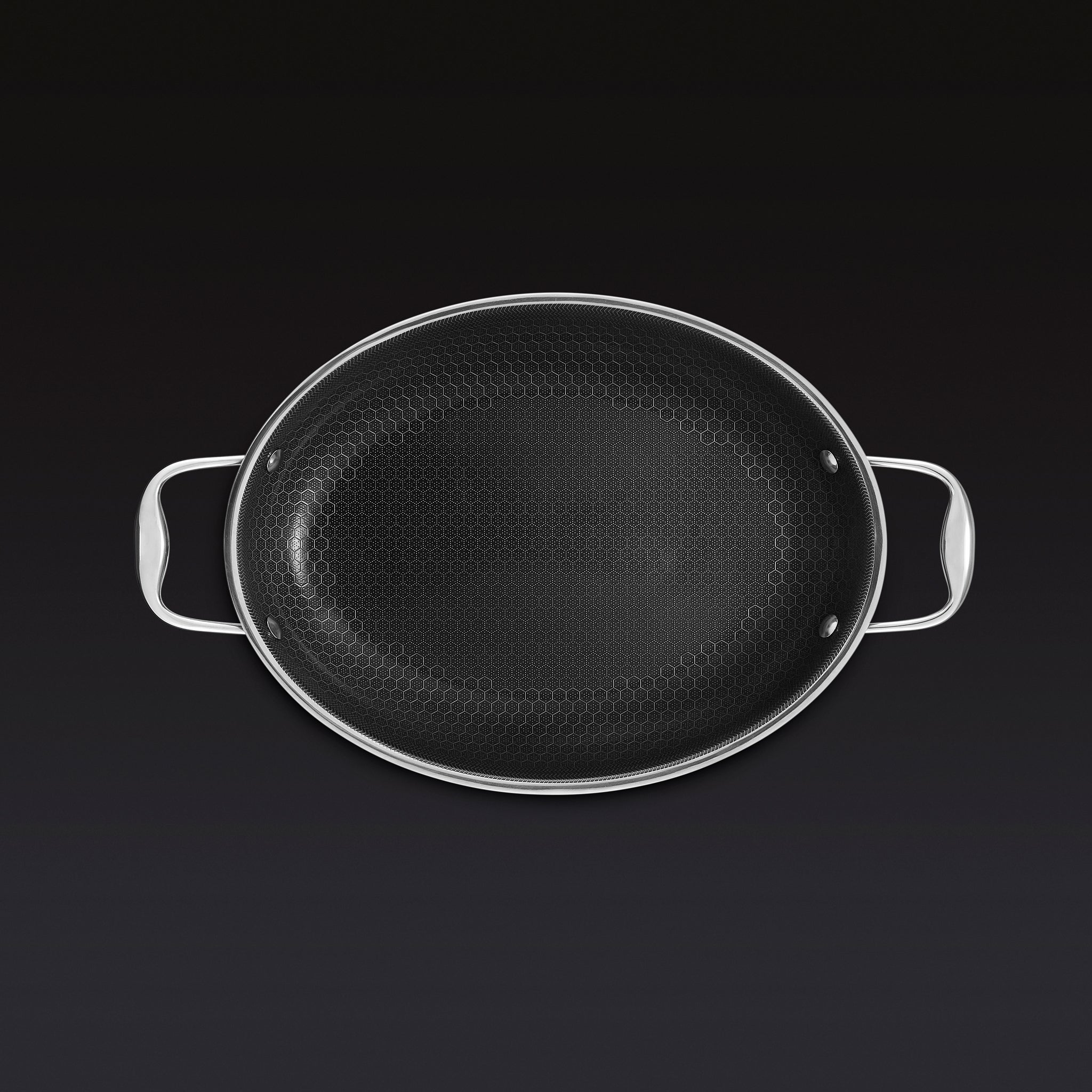 Hybrid Oval Roasting Pan, 9” x 12.5” • HexClad