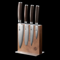 Damascus Steel Studio Knife Set, 5-pc (Espresso) • HexClad