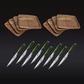 Steak Knife & Bistecca Plate Set, 16-pc (Green) • HexClad