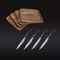 Steak Knife & Bistecca Plate Set, 8-pc (Espresso) • HexClad