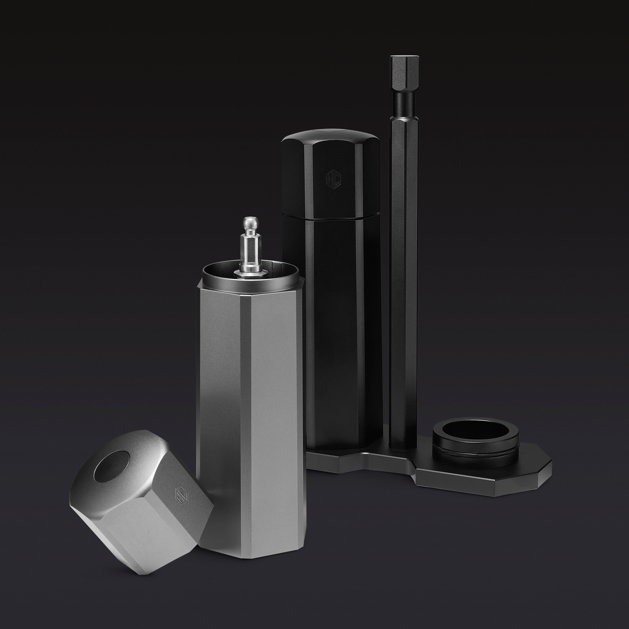 HexMill Tabletop Salt & Pepper Grinder Set • HexClad