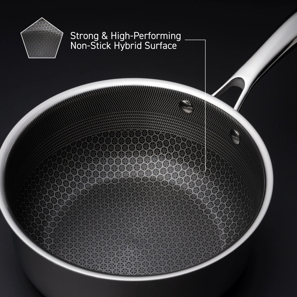 Hybrid Pot Set with Lids, 6-pc • HexClad